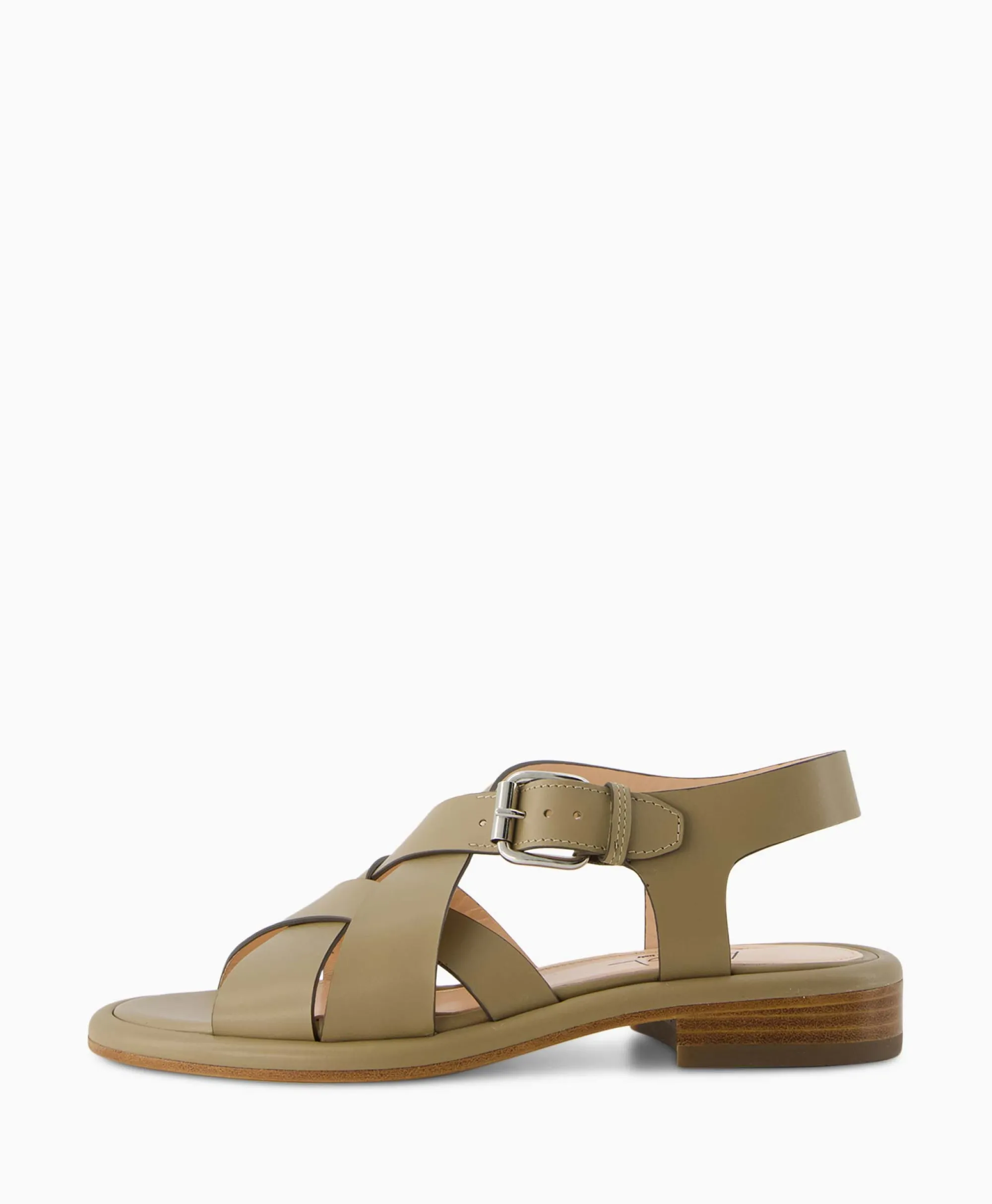 Agl Sandaal Zonder Hak Alison Multi Khaki*Dames Sandalen