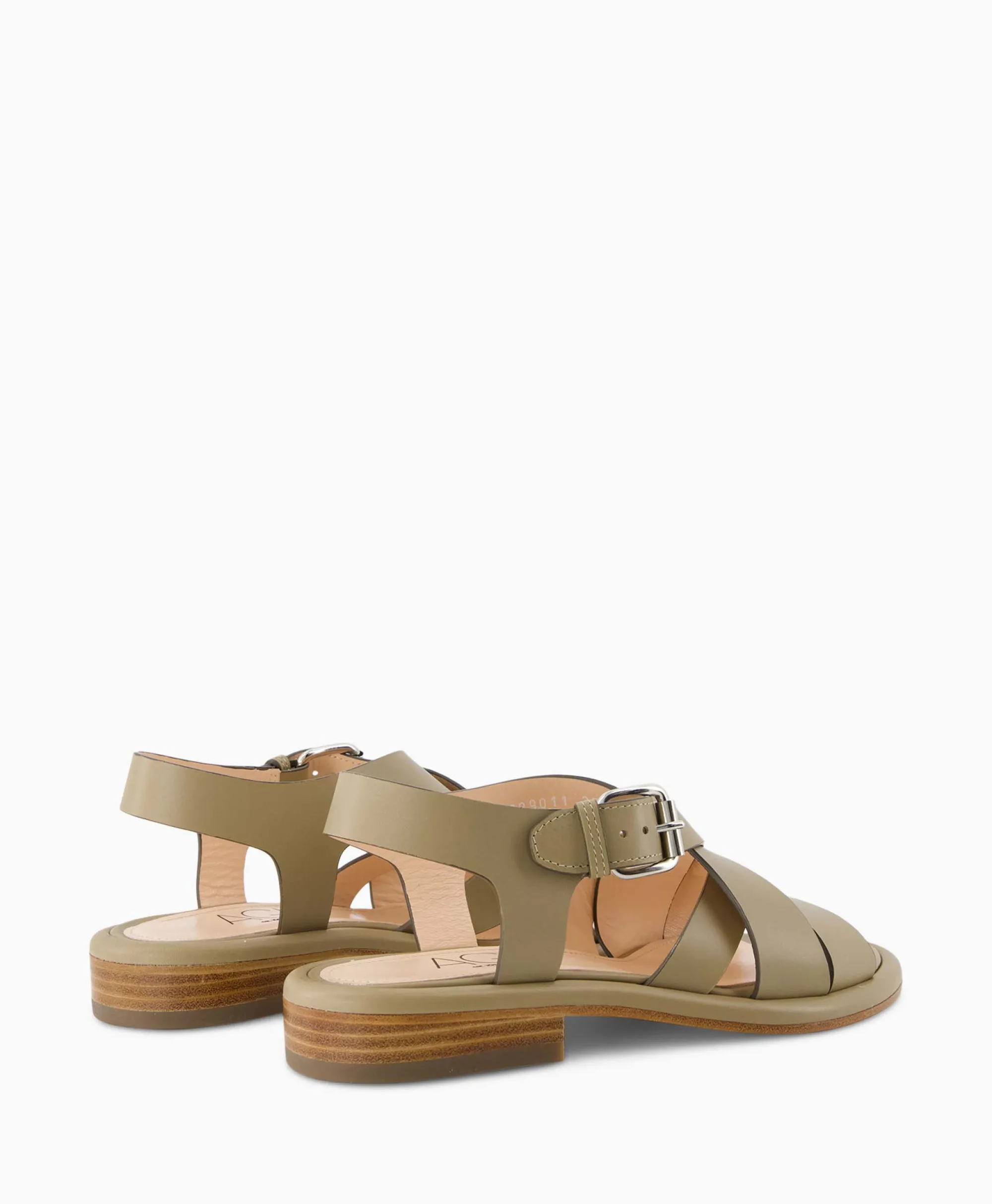 Agl Sandaal Zonder Hak Alison Multi Khaki*Dames Sandalen