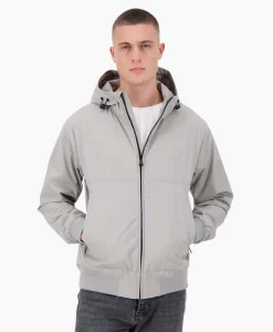 Airforce Jack Hooded Four-Fay Stretch Grijs*Heren Jassen