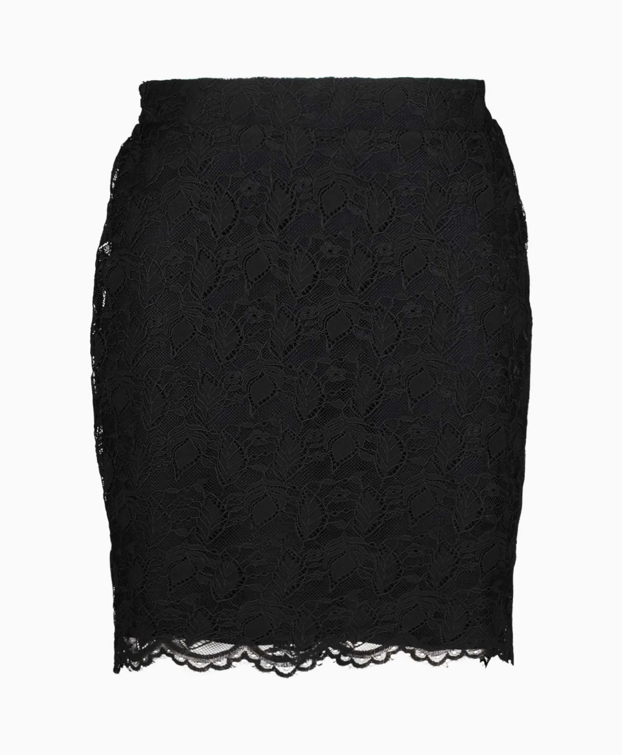 Alix The Label Minirok Ladies Woven Lace Mini Zwart*Dames Rokken