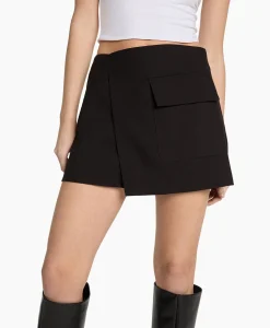 Alix The Label Minirok Woven Flowy Stretch Zwart*Dames Rokken