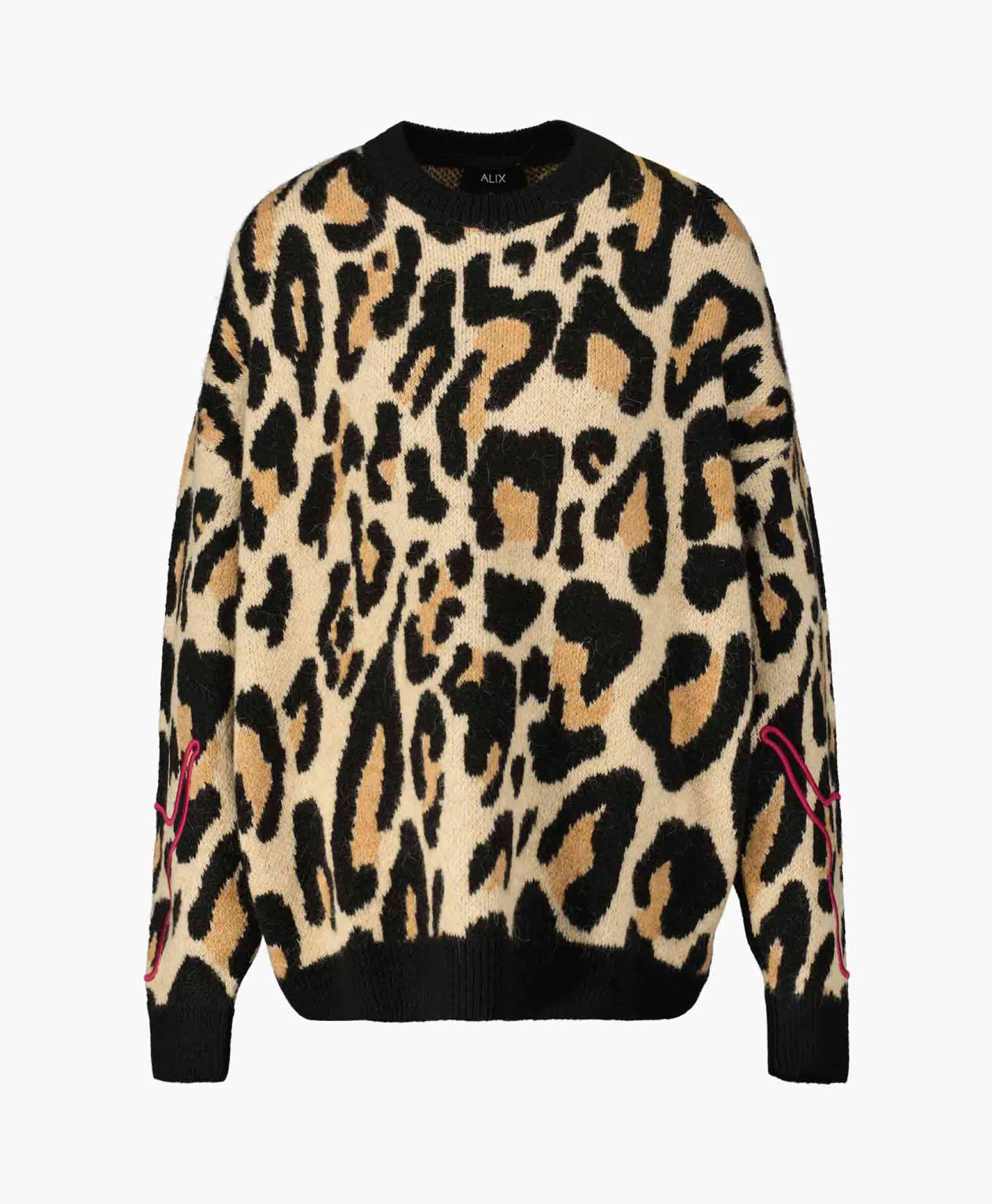 Alix The Label Pullover Knitted Jaguar Bruin*Dames Truien