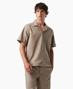 Alpha Tauri Overhemd Welsh Zand*Heren Overhemden