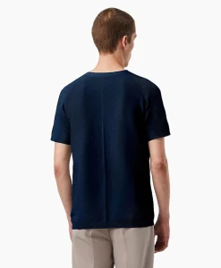 Alpha Tauri T-Shirt Korte Mouw Fosos Donker Blauw*Heren T-Shirts