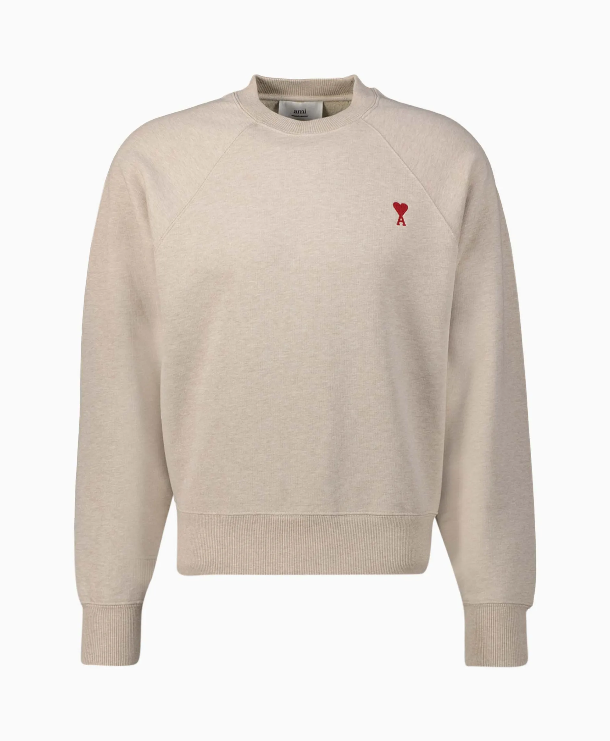 Ami Paris Sweater Ami De Coeur Ecru*Heren Truien