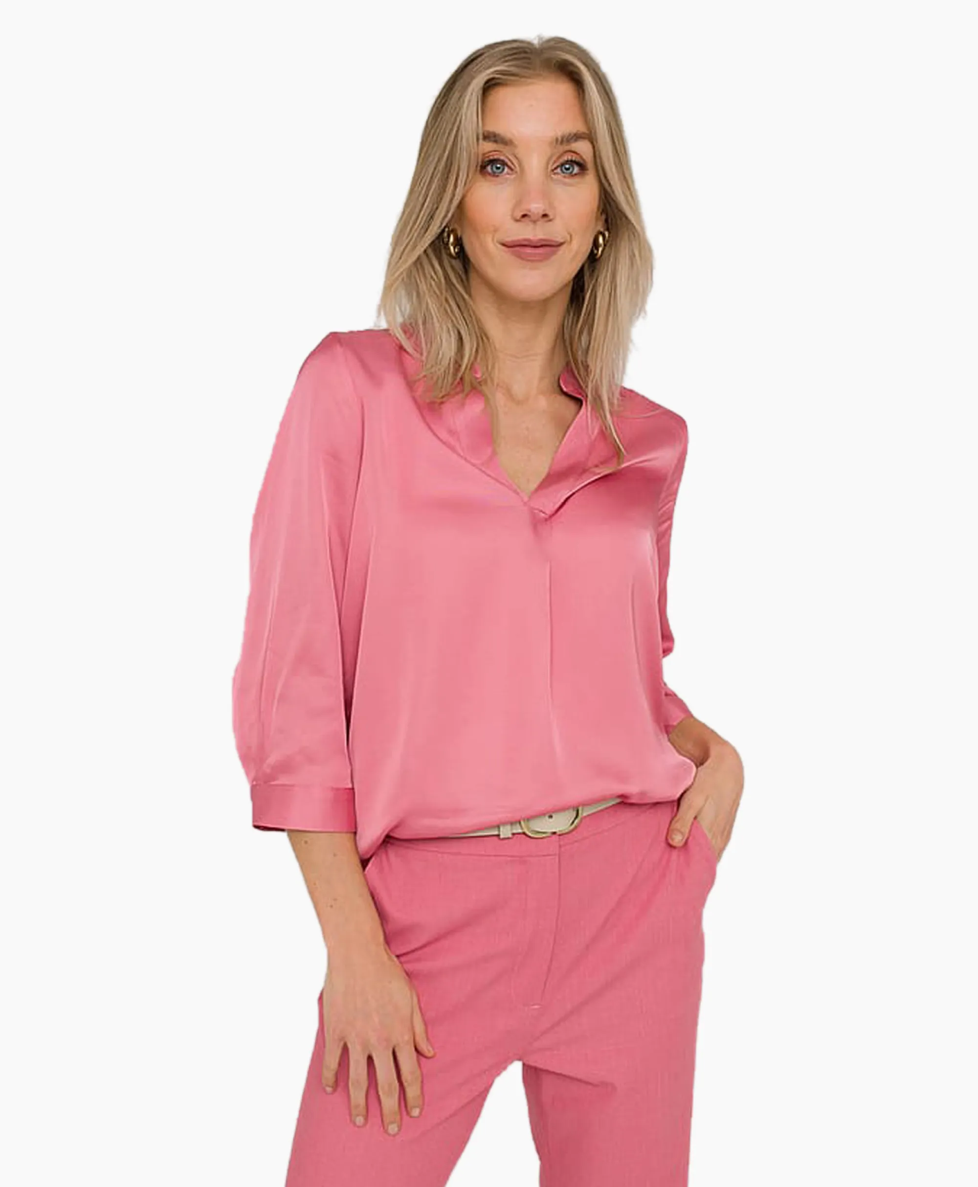 Anna Van Toor Blouse 32A05-03396 Rood*Dames Blouses