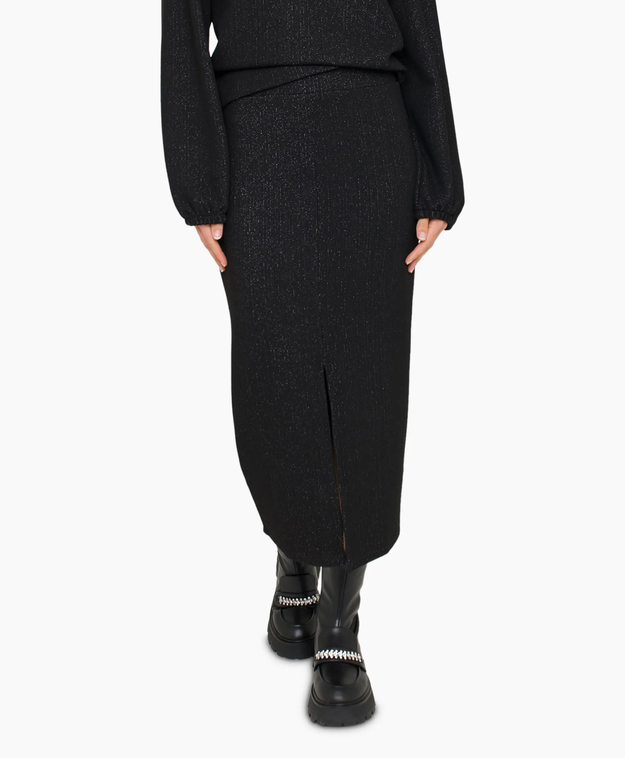 Anna Van Toor Rok 43A03-02651 Zwart*Dames Rokken