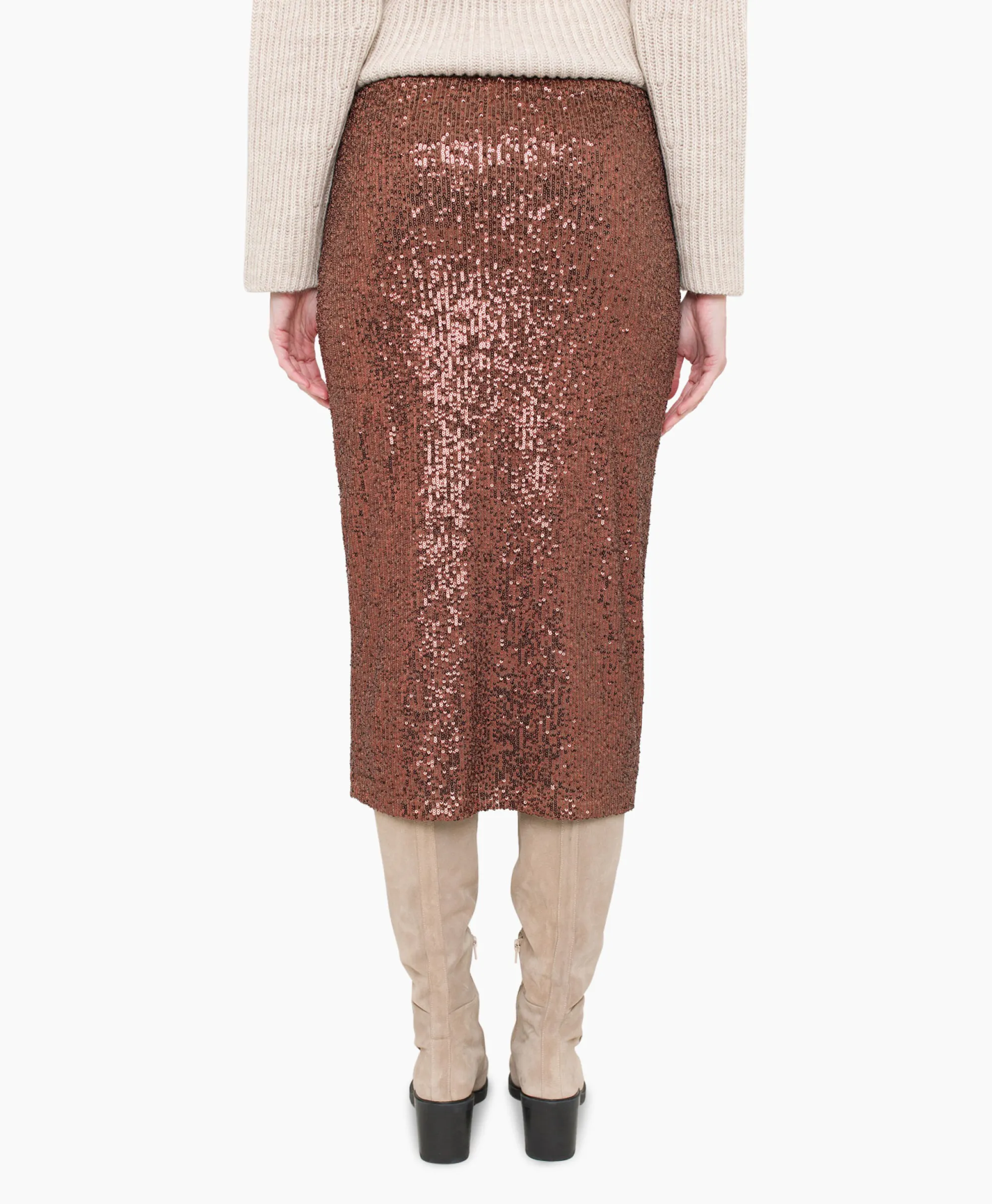 Anna Van Toor Rok 74A03-02616B Brons*Dames Rokken