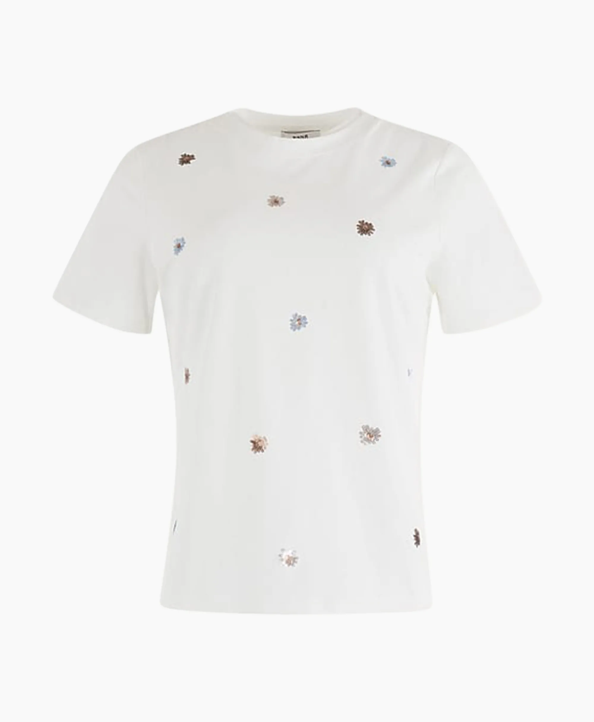 Anna Van Toor T-Shirt Korte Mouw 08A04-03629 Off White*Dames T-Shirts & Tops