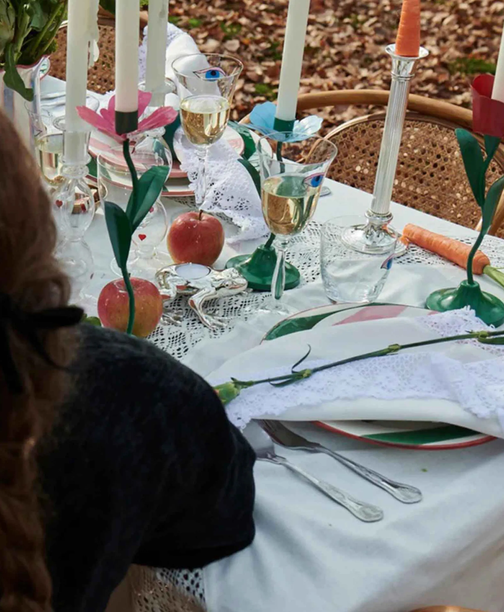 Anna+nina Accessoires Column Candle Holder Brons*Lifestyle Lifestyle