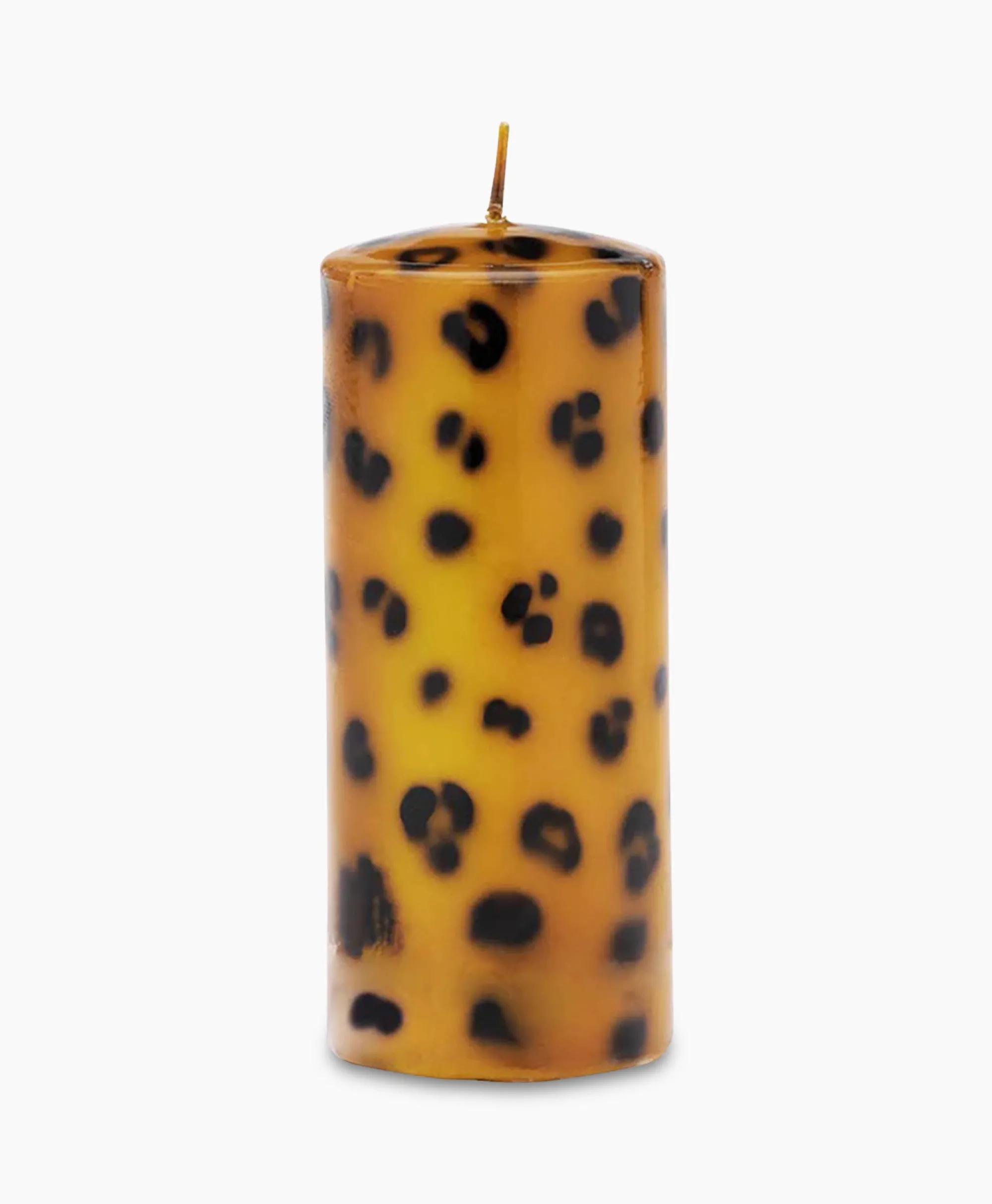 Anna+nina Kaars Large Leopard Print Pillar Candle Bruin*Lifestyle Lifestyle