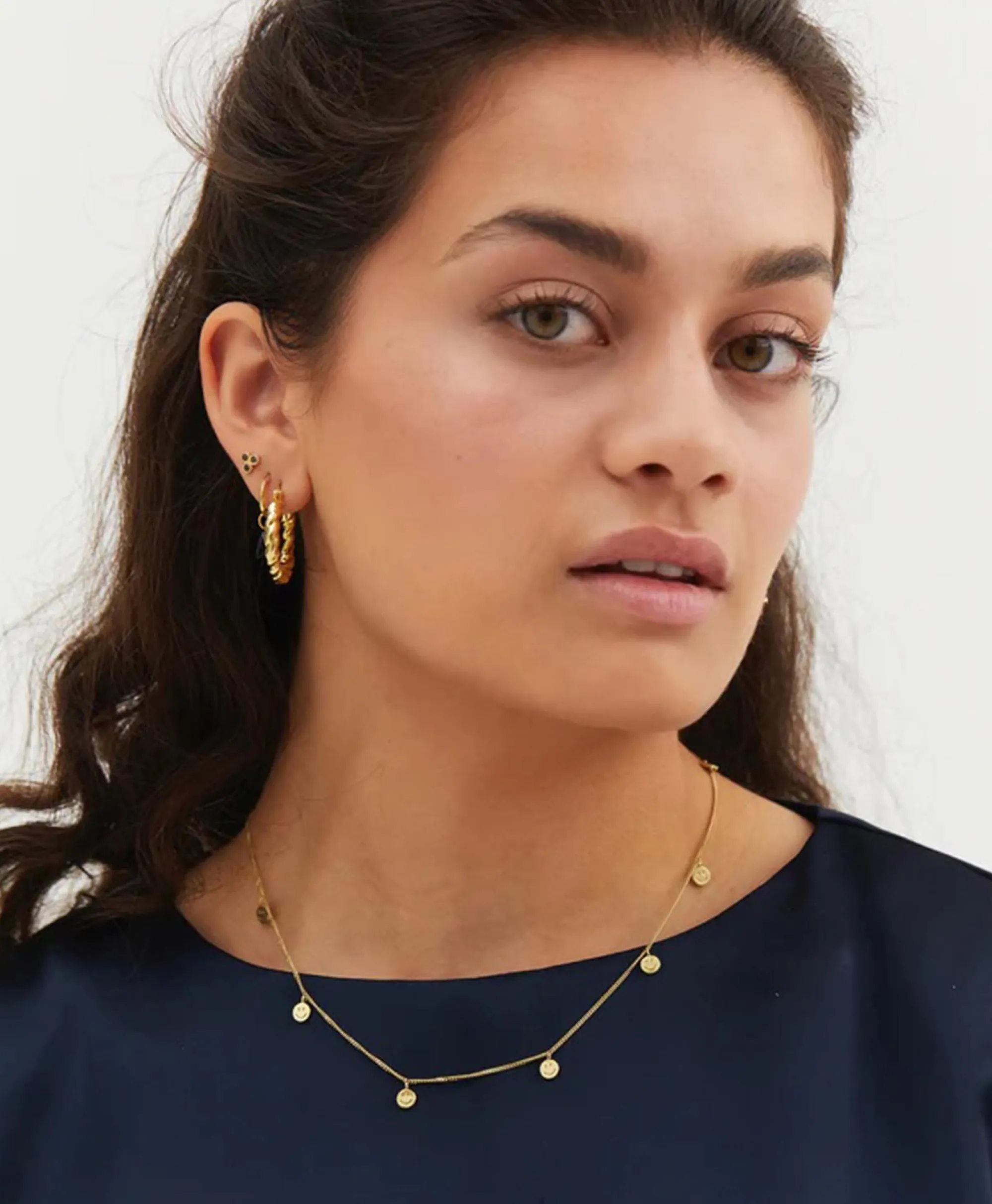 Anna+nina Ketting Smiley Goud*Dames Sieraden