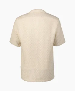 Arte Antwerp Overhemd Jacquard Croche Off White*Heren Overhemden