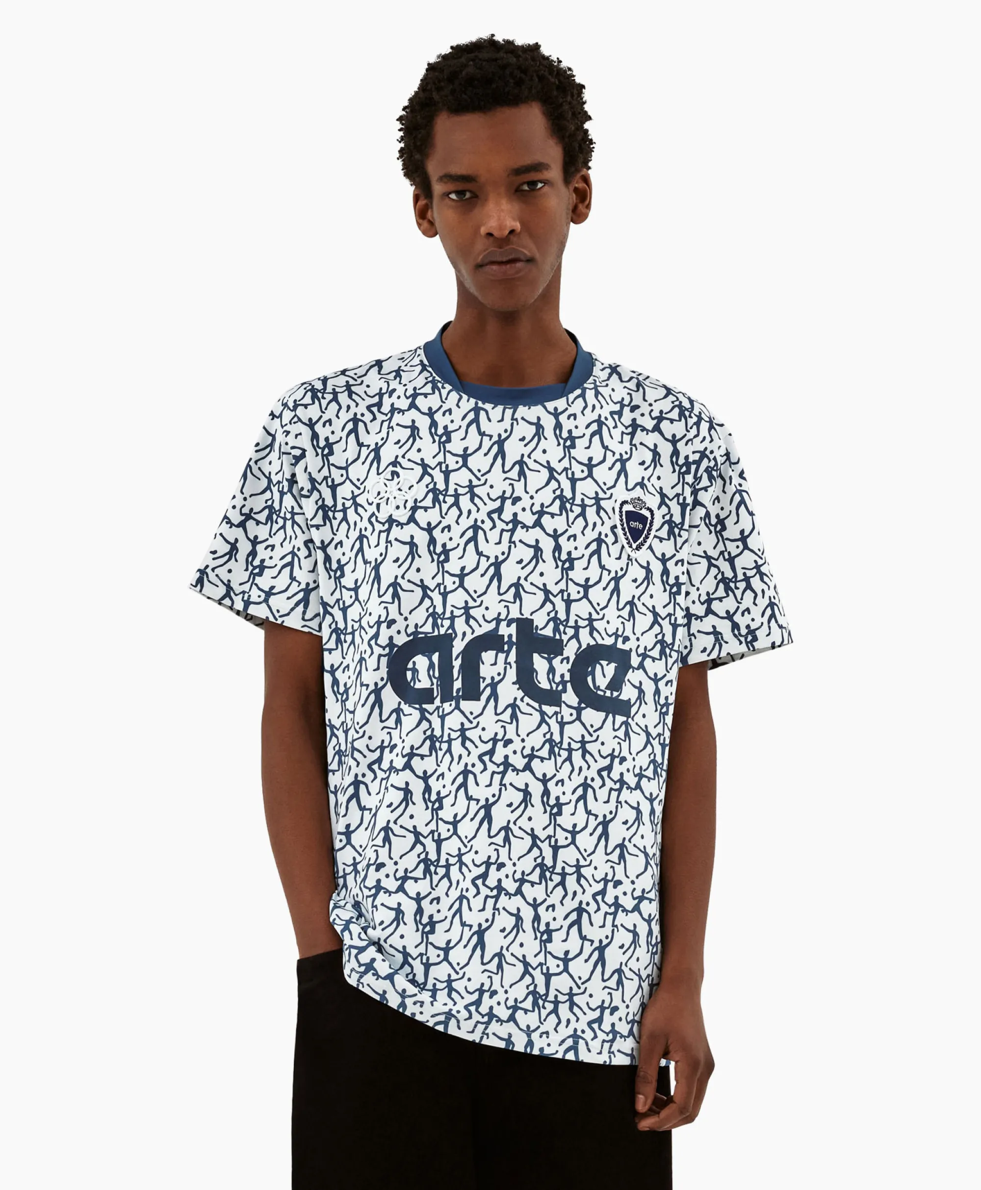 Arte Antwerp T-Shirt Korte Mouw Printed Futebol Wit*Heren T-Shirts