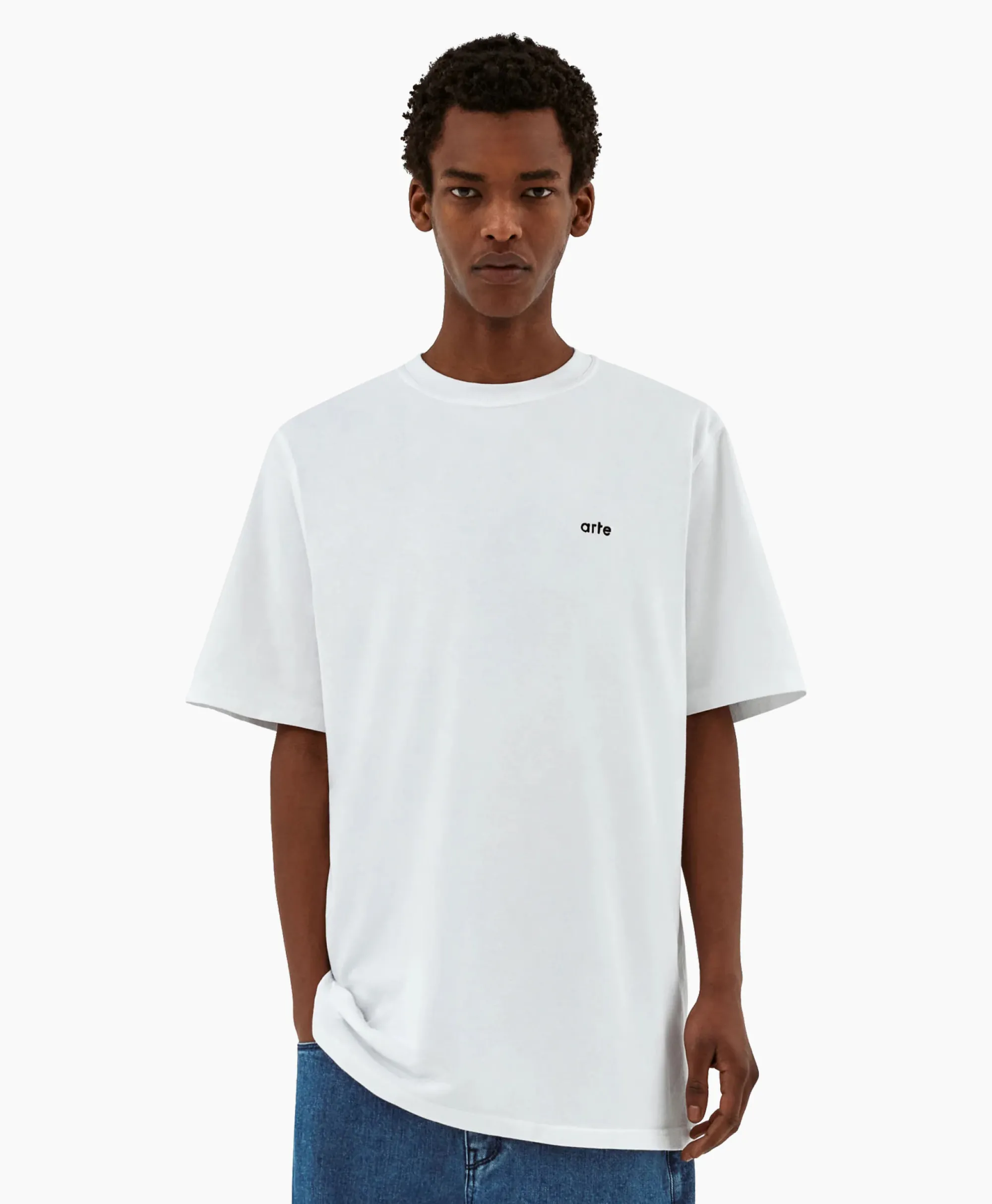 Arte Antwerp T-Shirt Korte Mouw Arte'24 Circles Back Wit*Heren T-Shirts