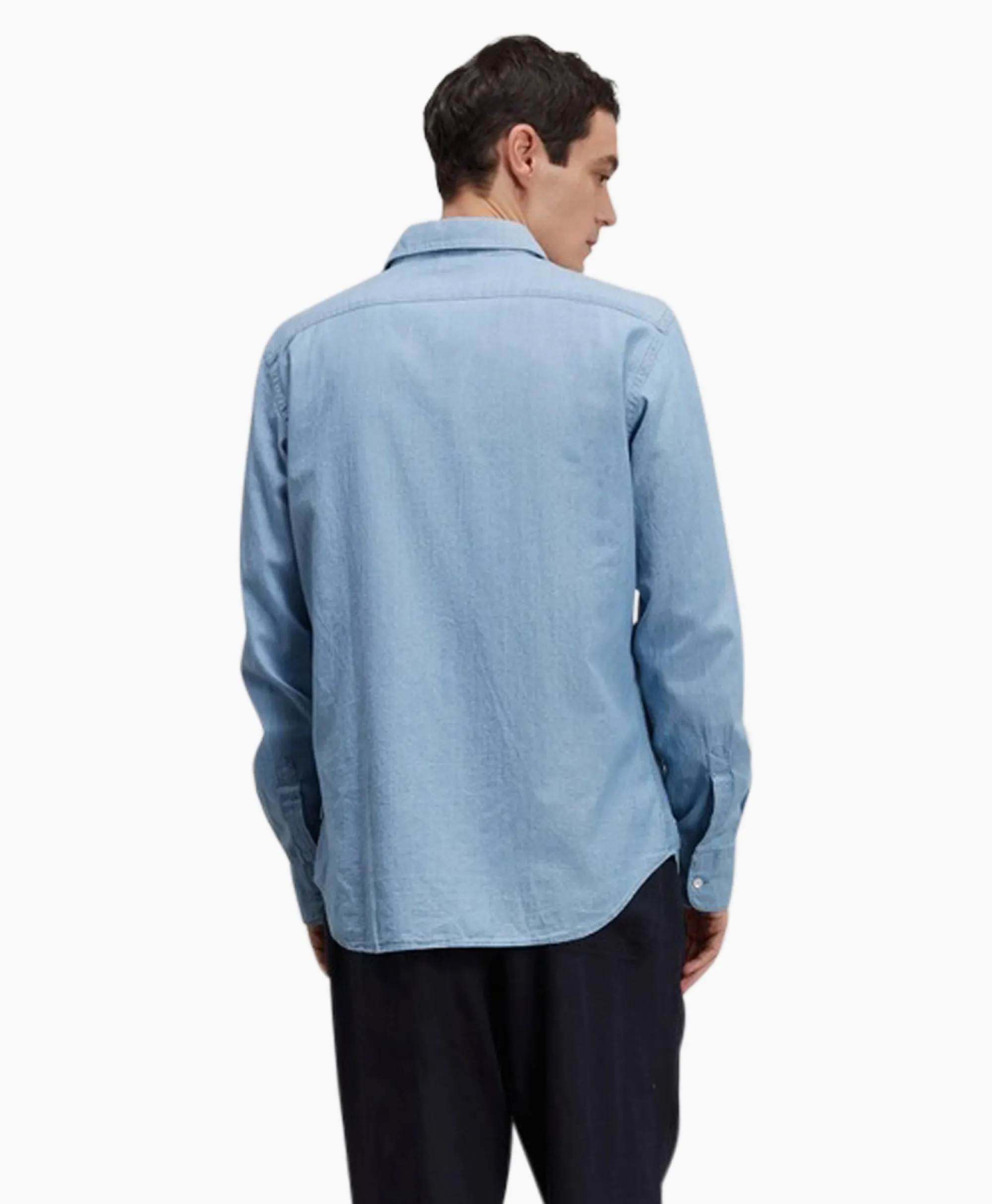 Aspesi Overhemd Camicia Sedici Licht Blauw*Heren Overhemden