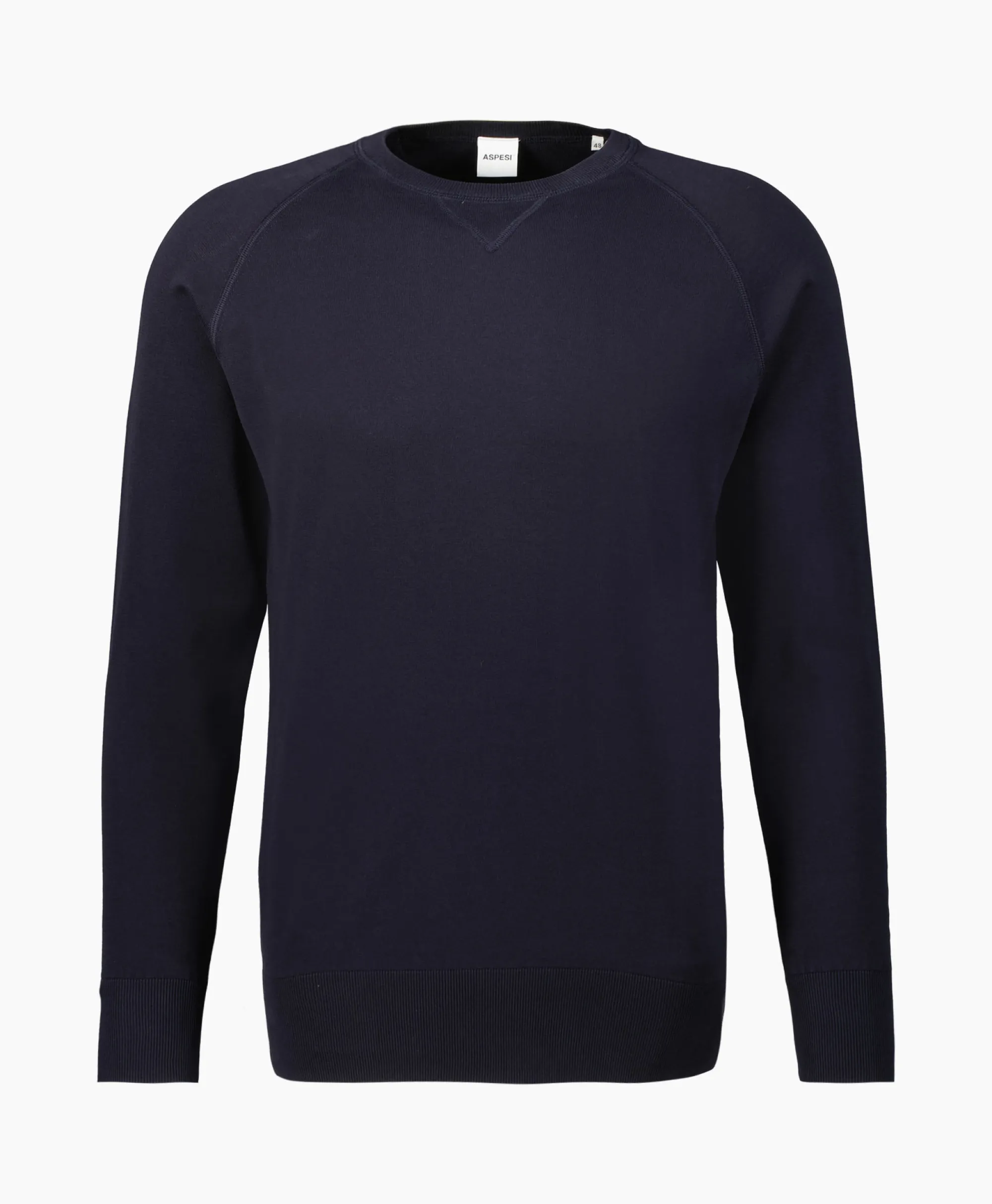 Aspesi Pullover Maglia Mod.M039 Donker Blauw*Heren Truien