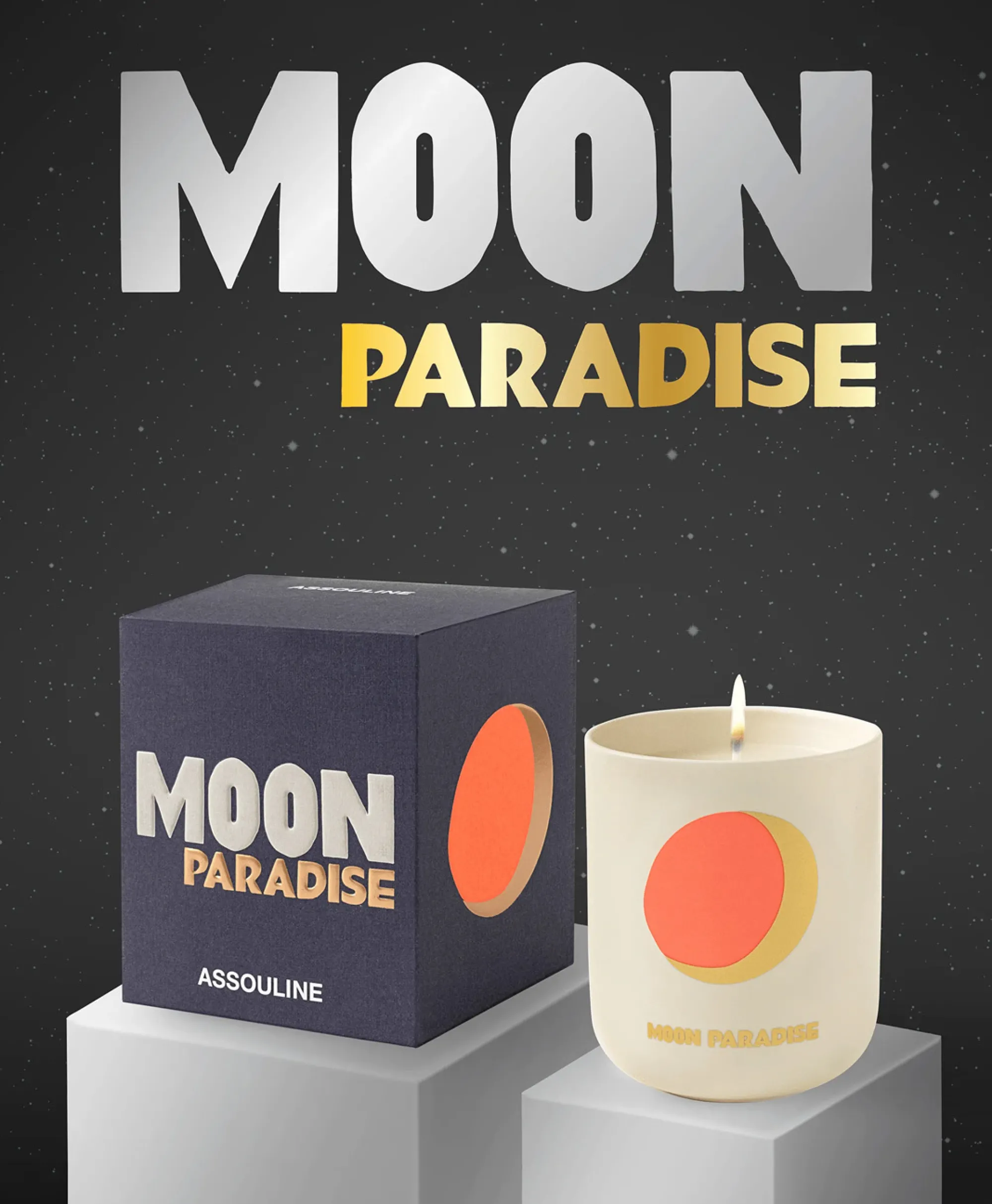Assouline Kaars Moon Paradise - Travelfrom Home Candle Diversen*Lifestyle Lifestyle