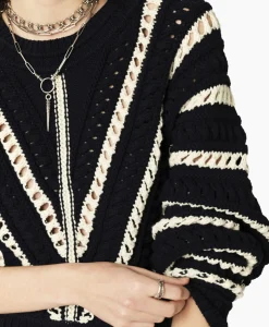 Ba&sh Ba&Sh Gebreide Trui Gardy Blauw*Dames Truien