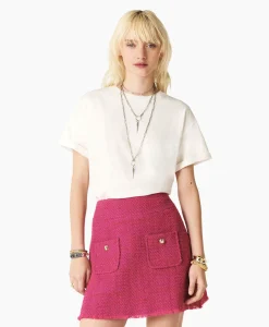 Ba&sh Ba&Sh T-Shirt Korte Mouw Rosie Ecru*Dames T-Shirts & Tops