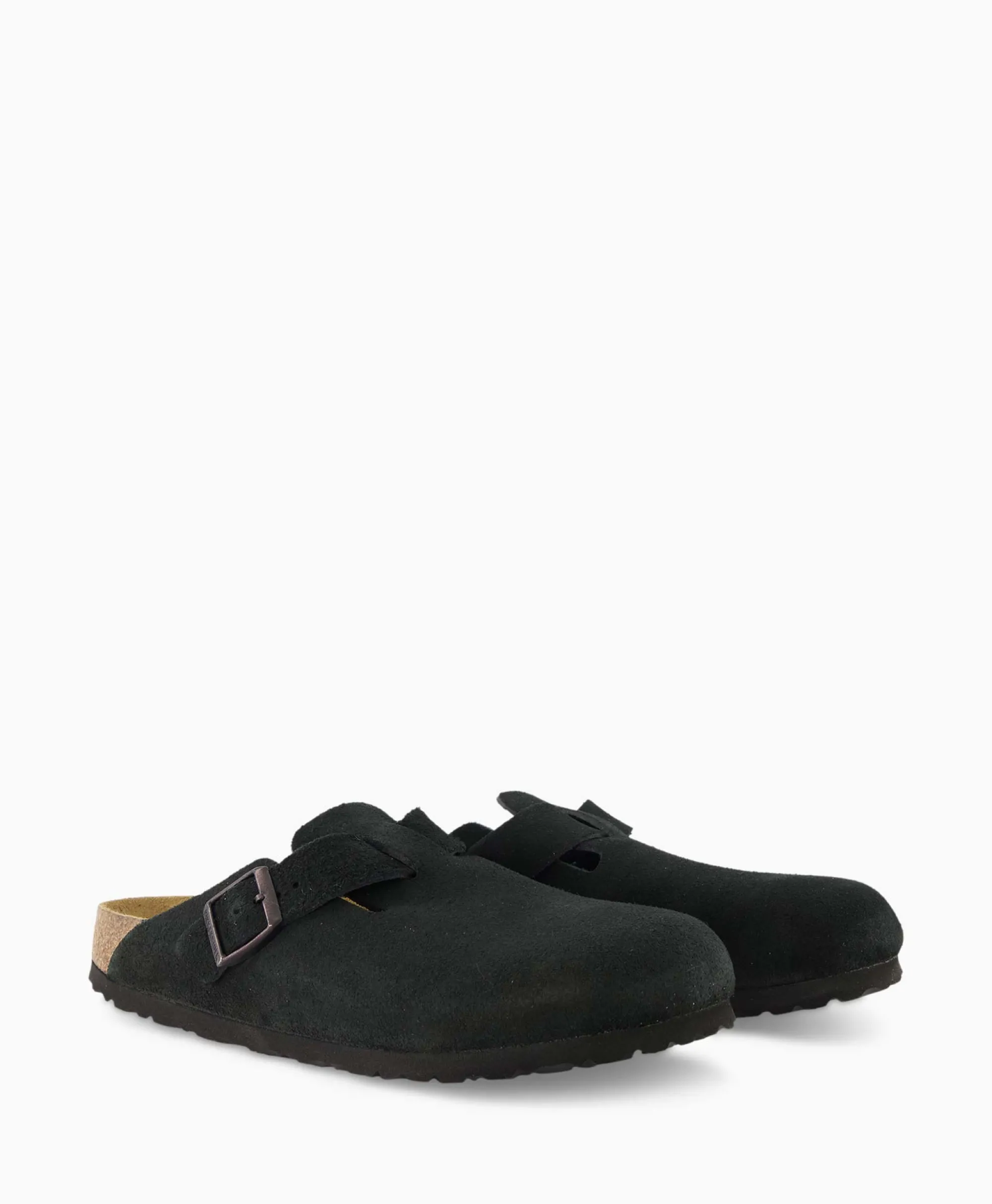 Birkenstock Instapper Boston Sfb Zwart*Heren Instappers