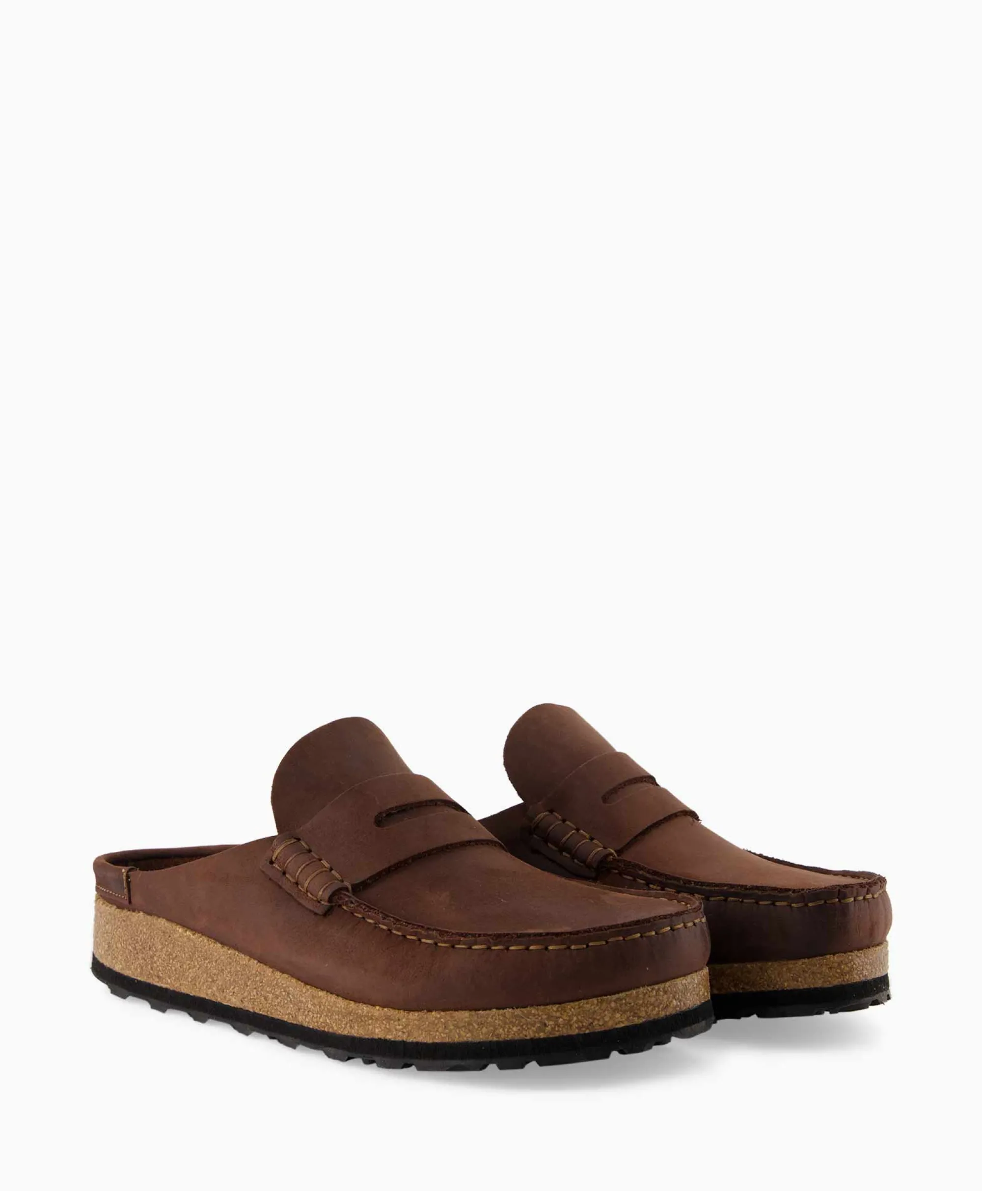 Birkenstock Instapper Naples Bruin*Heren Instappers