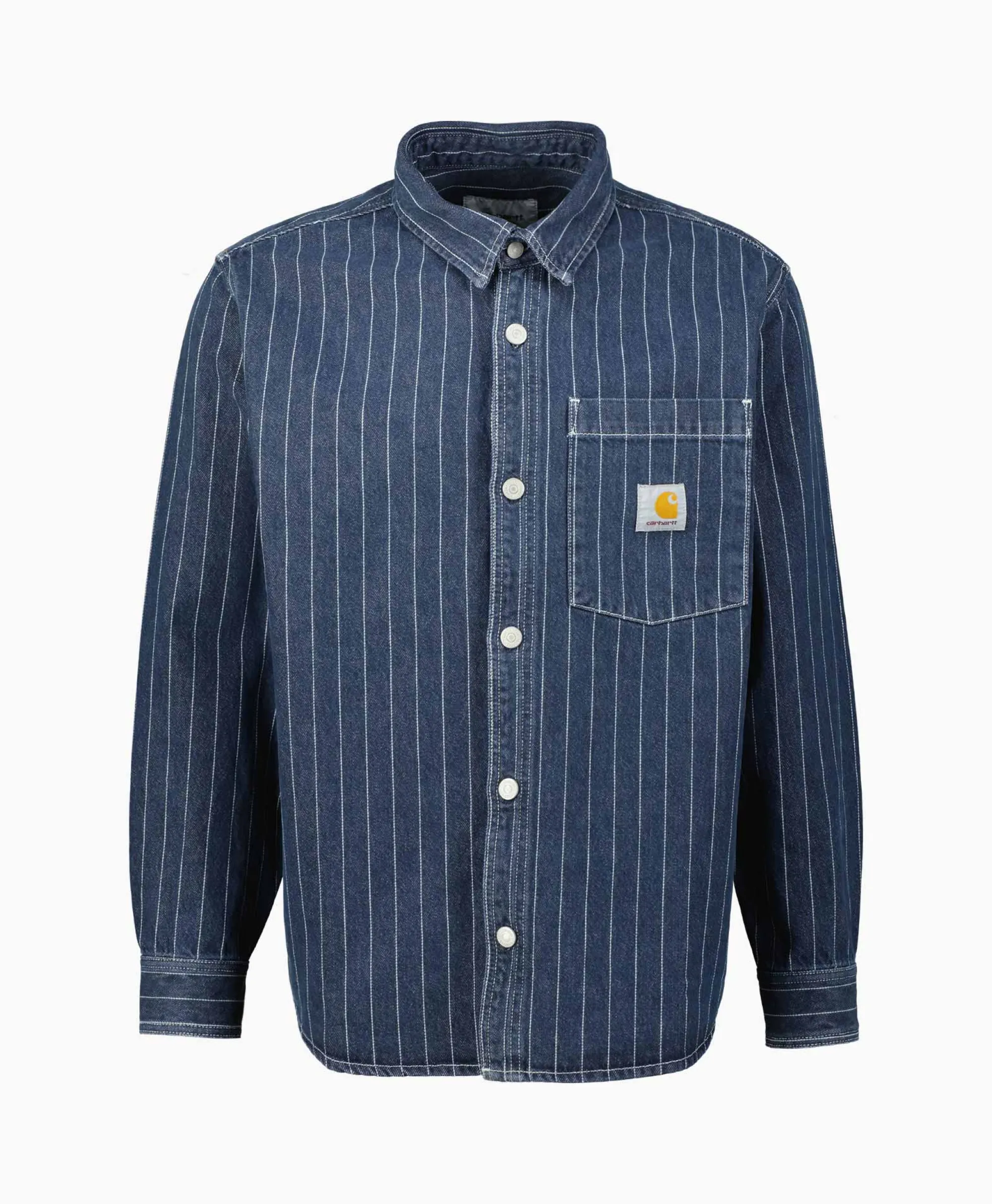 Carhartt Wip Overshirt Orlean Donker Blauw*Heren Jassen