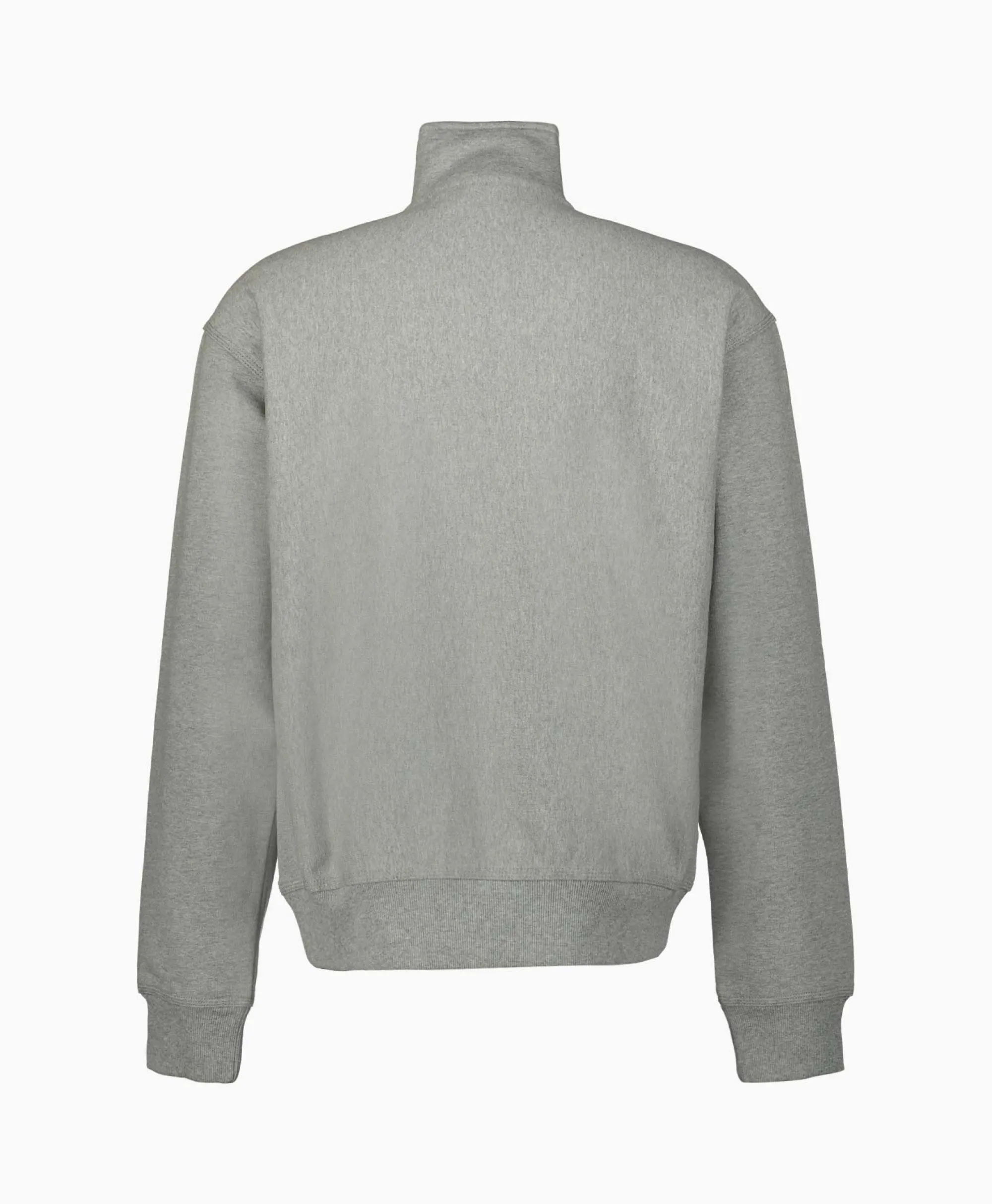 Carhartt Wip Sweater Half Zip American Script Grijs*Heren Truien