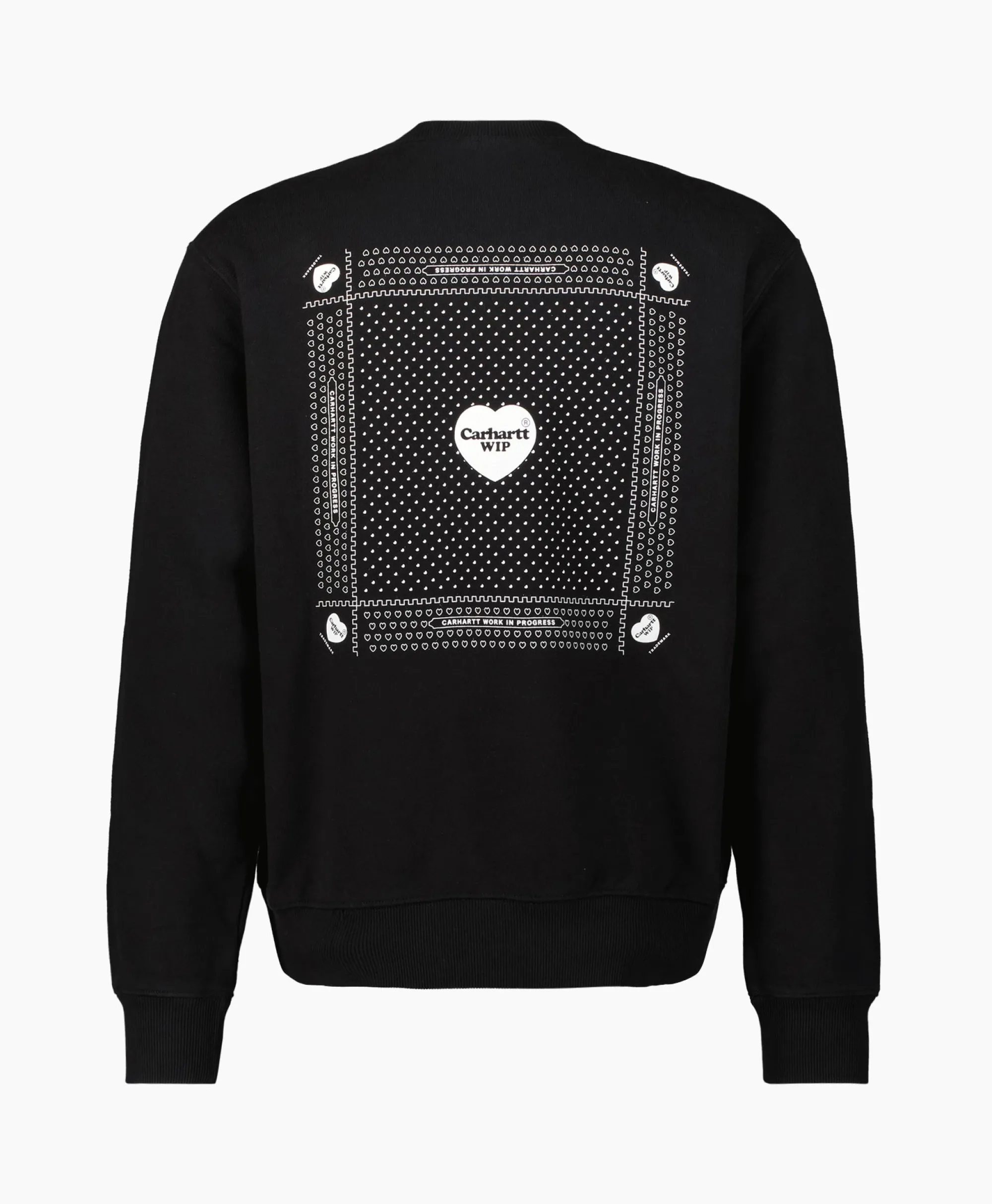 Carhartt Wip Sweater Heart Bandana Zwart*Heren Truien