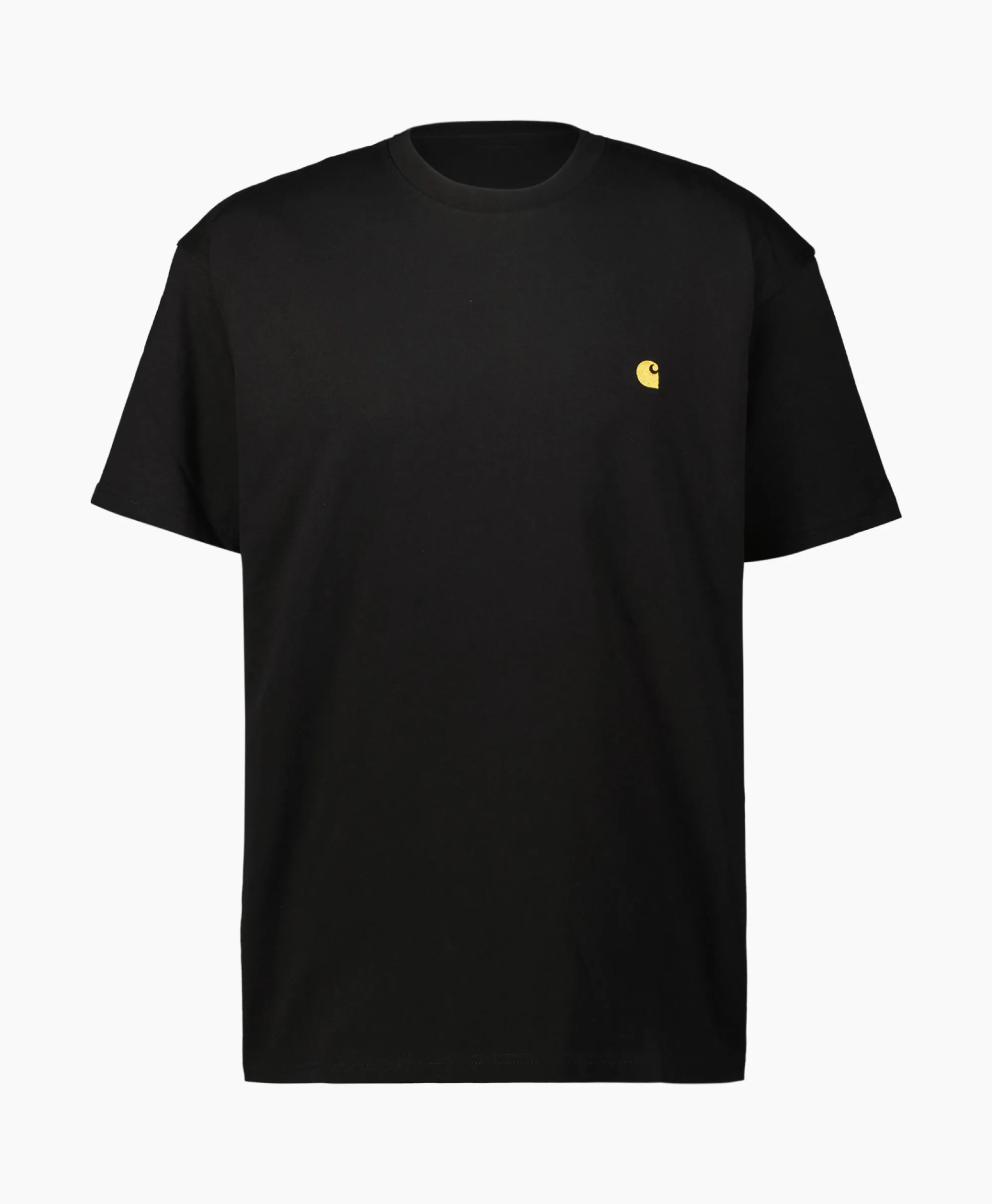 Carhartt Wip T-Shirt S/S Chase Cotton Zwart*Heren T-Shirts