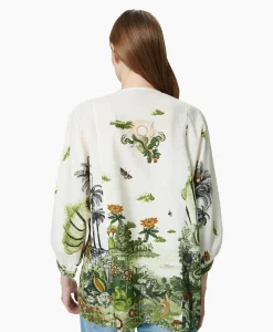 Chufy Blouse Calipso Groen*Dames Blouses