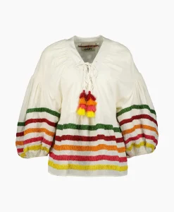 Chufy Blouse Liberty Embroidered Off White*Dames Blouses