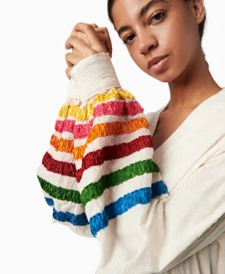 Chufy Maxi Jurk Lena Embroidered Off White*Dames Bruiloftskleding