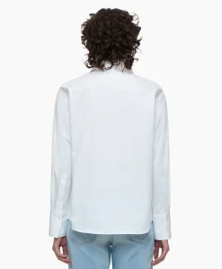 Closed Blouse Open Neck Tunic Wit*Dames Blouses