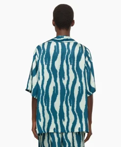 Closed Blouse Short Sleeve Blauw*Dames Blouses