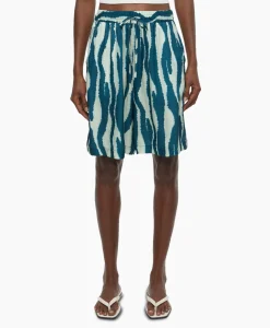 Closed Korte Broek Drawstring Blauw*Dames Broeken