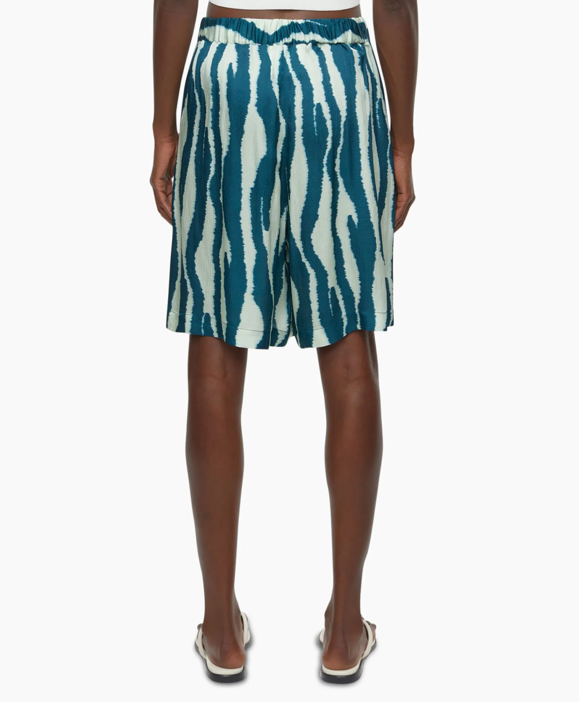 Closed Korte Broek Drawstring Blauw*Dames Broeken