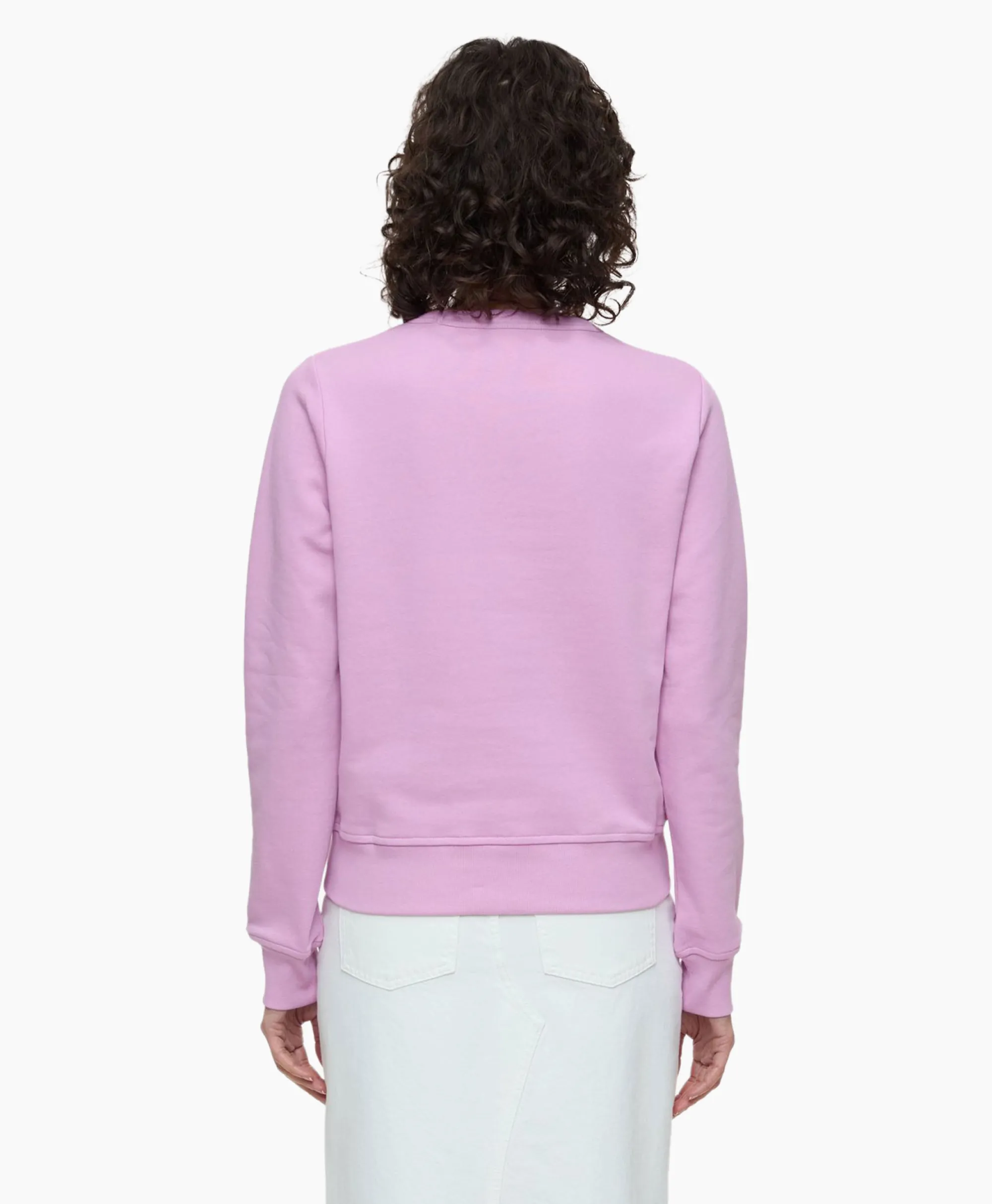 Closed Pullover Fitted Pink*Dames Truien