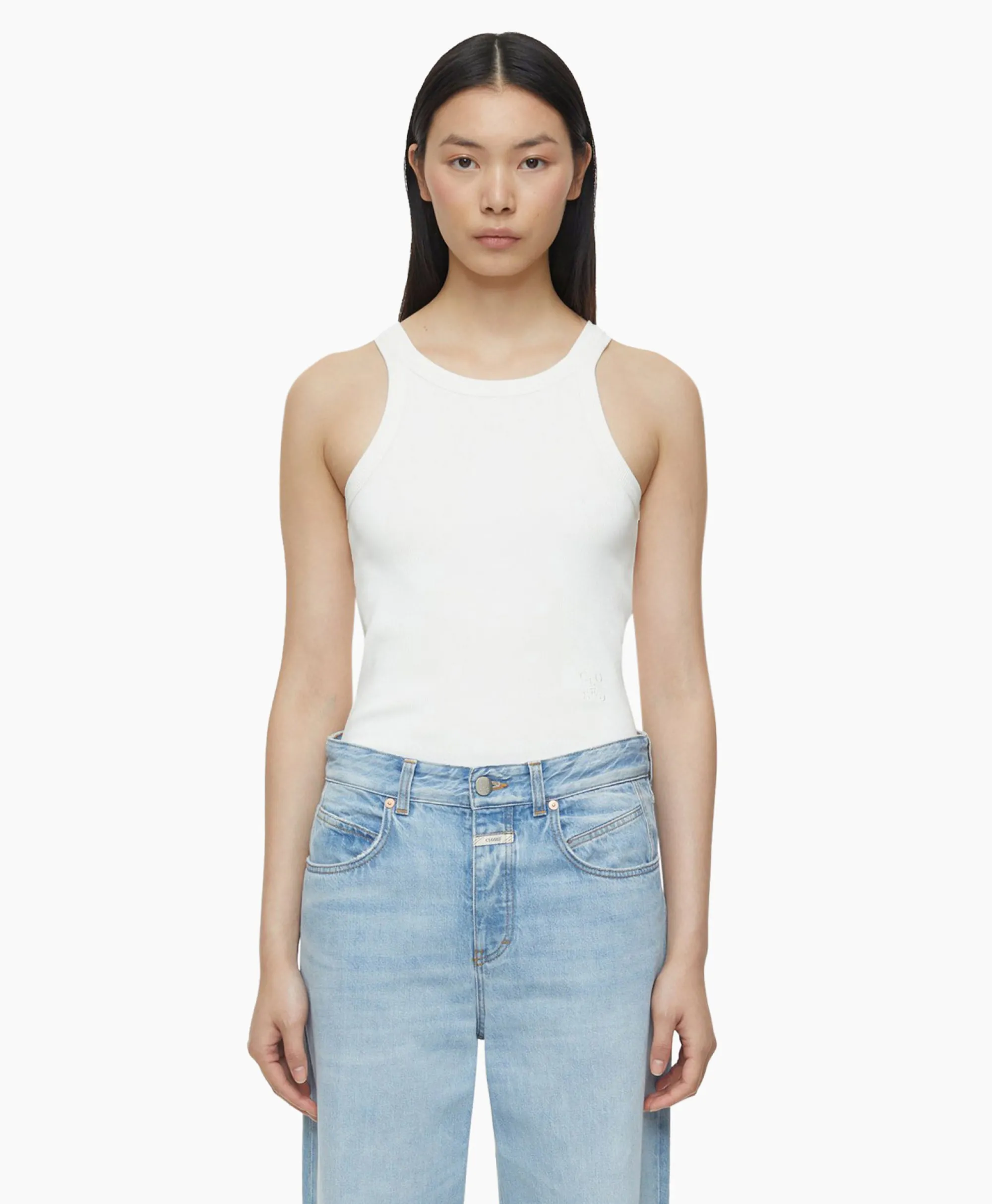 Closed Top Racer Ecru*Dames T-Shirts & Tops