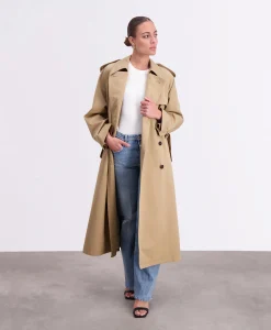 Closed Trenchcoat Trench Coat Bruin*Dames Jassen