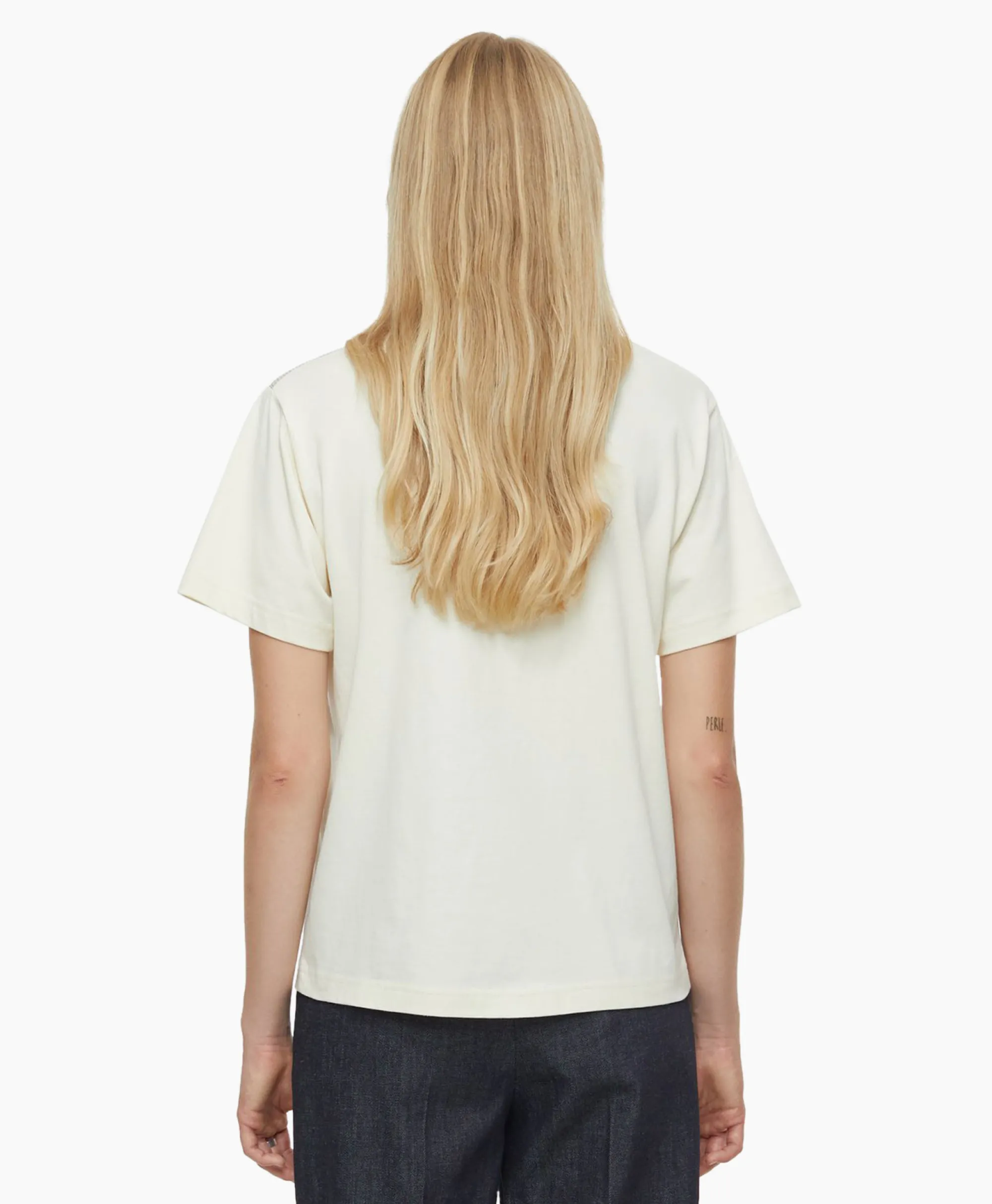 Closed T-Shirt Korte Mouw Basic Ecru*Dames T-Shirts & Tops