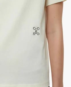 Closed T-Shirt Korte Mouw Basic Ecru*Dames T-Shirts & Tops