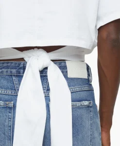 Closed T-Shirt Korte Mouw Wrap Wit*Dames T-Shirts & Tops