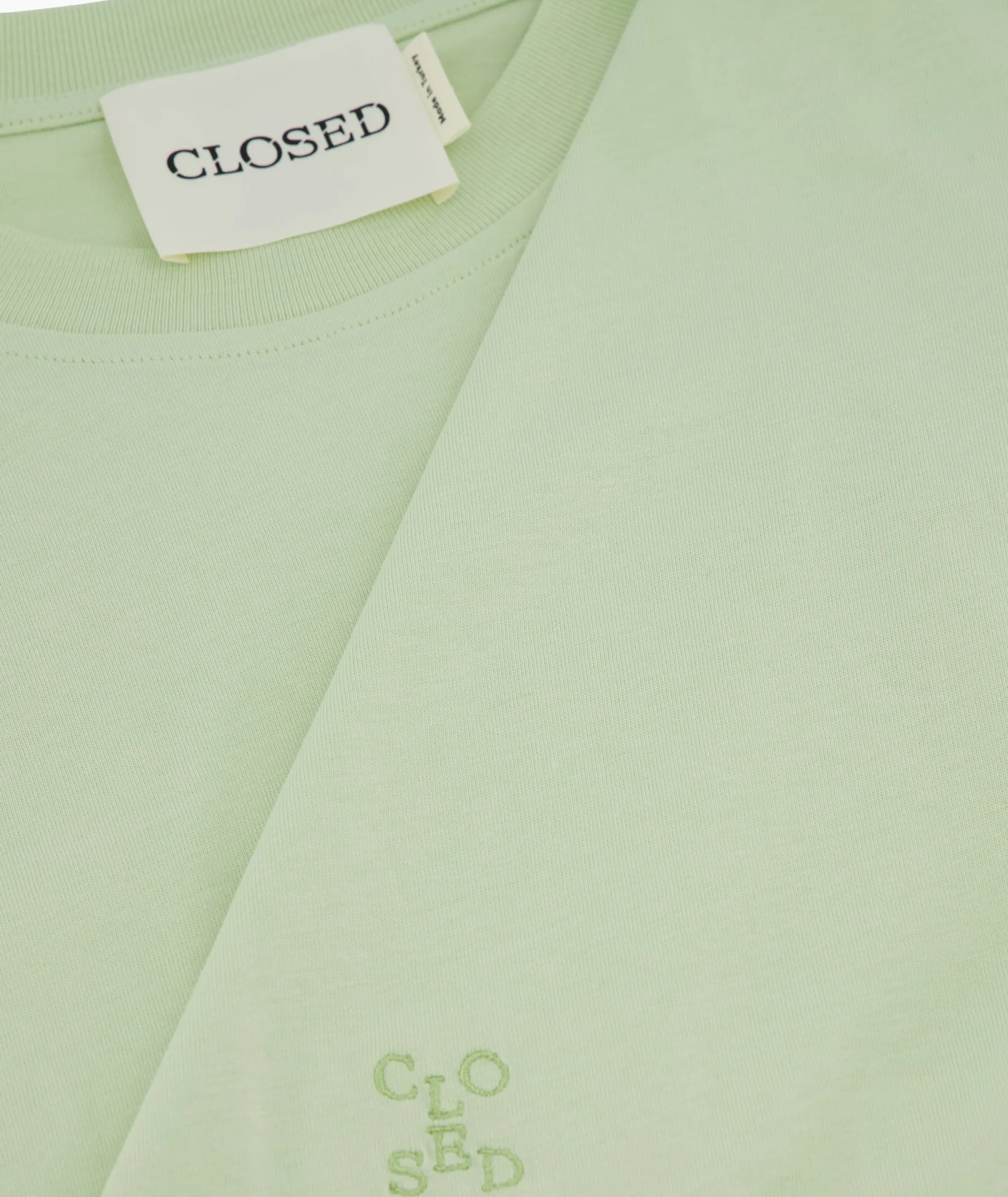 Closed T-Shirt Korte Mouw Turn Up Licht Groen*Dames T-Shirts & Tops