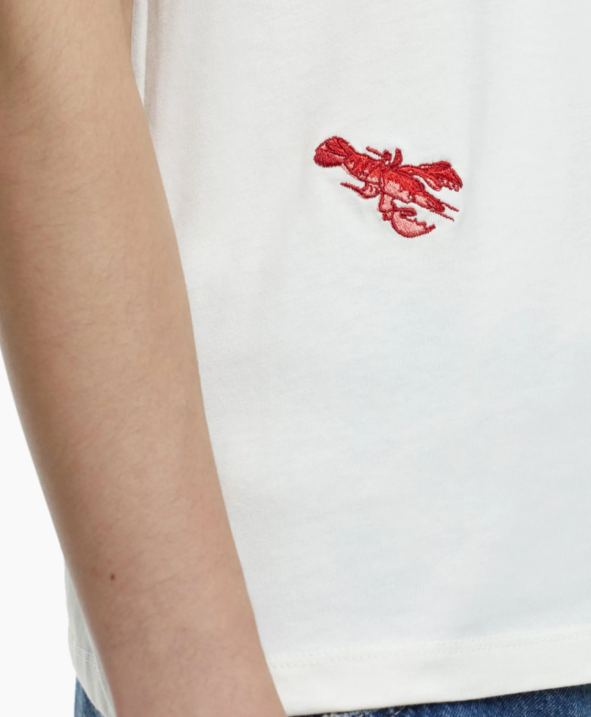 Closed T-Shirt Korte Mouw Printed Ecru*Dames T-Shirts & Tops