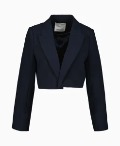 Co'couture Co'Couture Blazer Vola Crop Donker Blauw*Dames Blazers