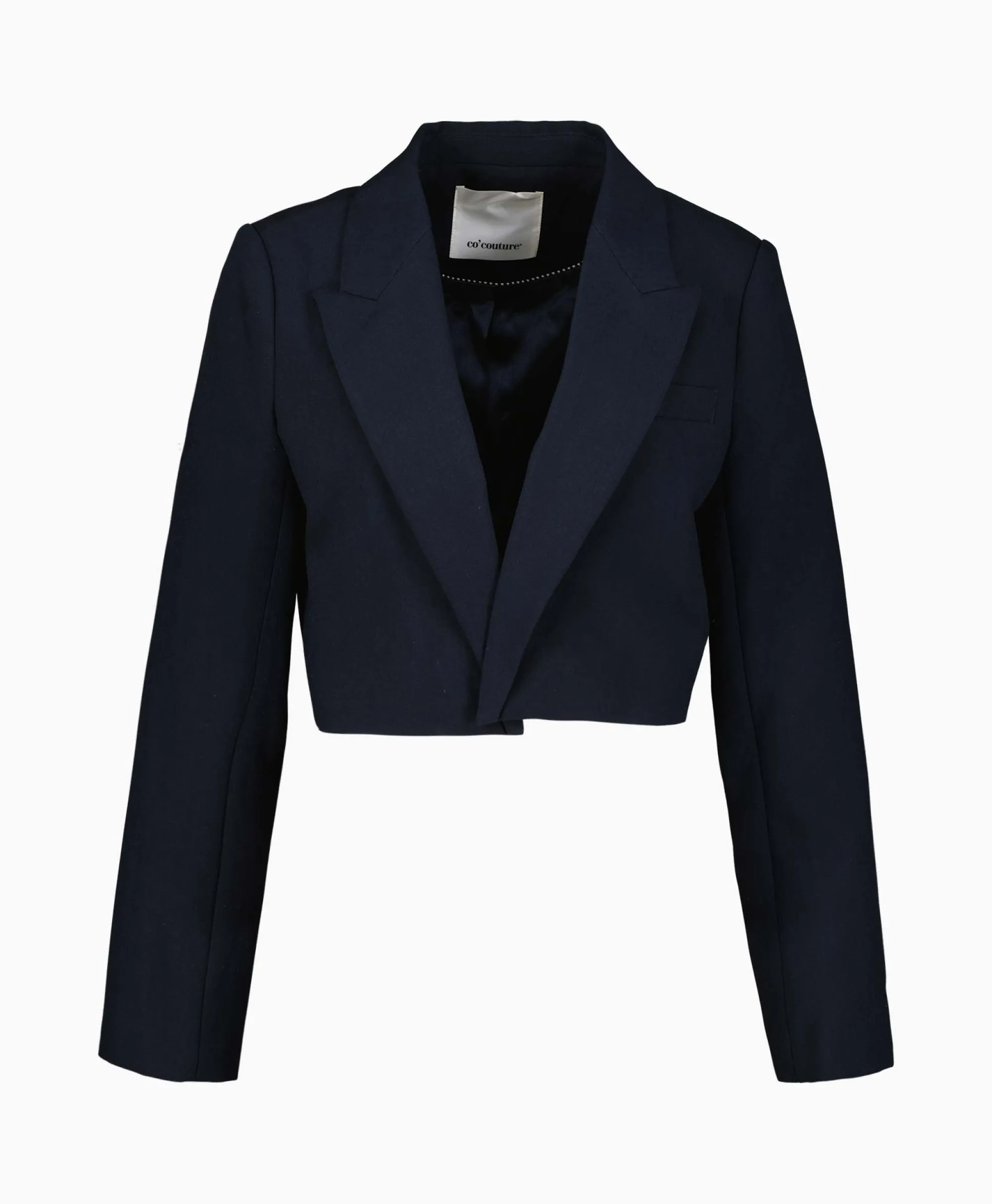 Co'couture Co'Couture Blazer Vola Crop Donker Blauw*Dames Blazers