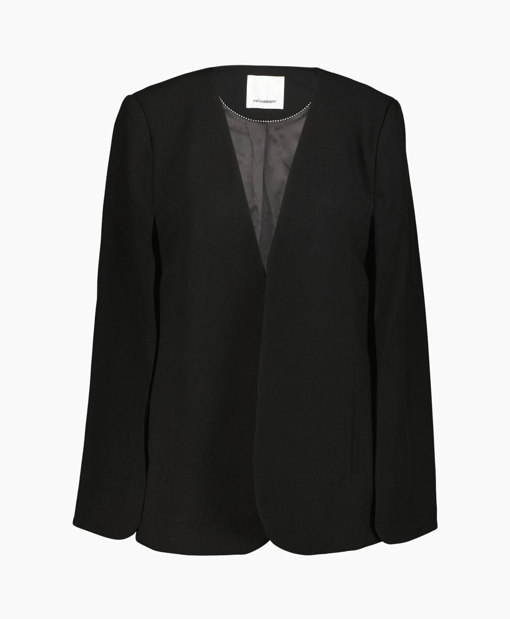 Co'couture Co'Couture Blazer Volacc Cape Zwart*Dames Blazers
