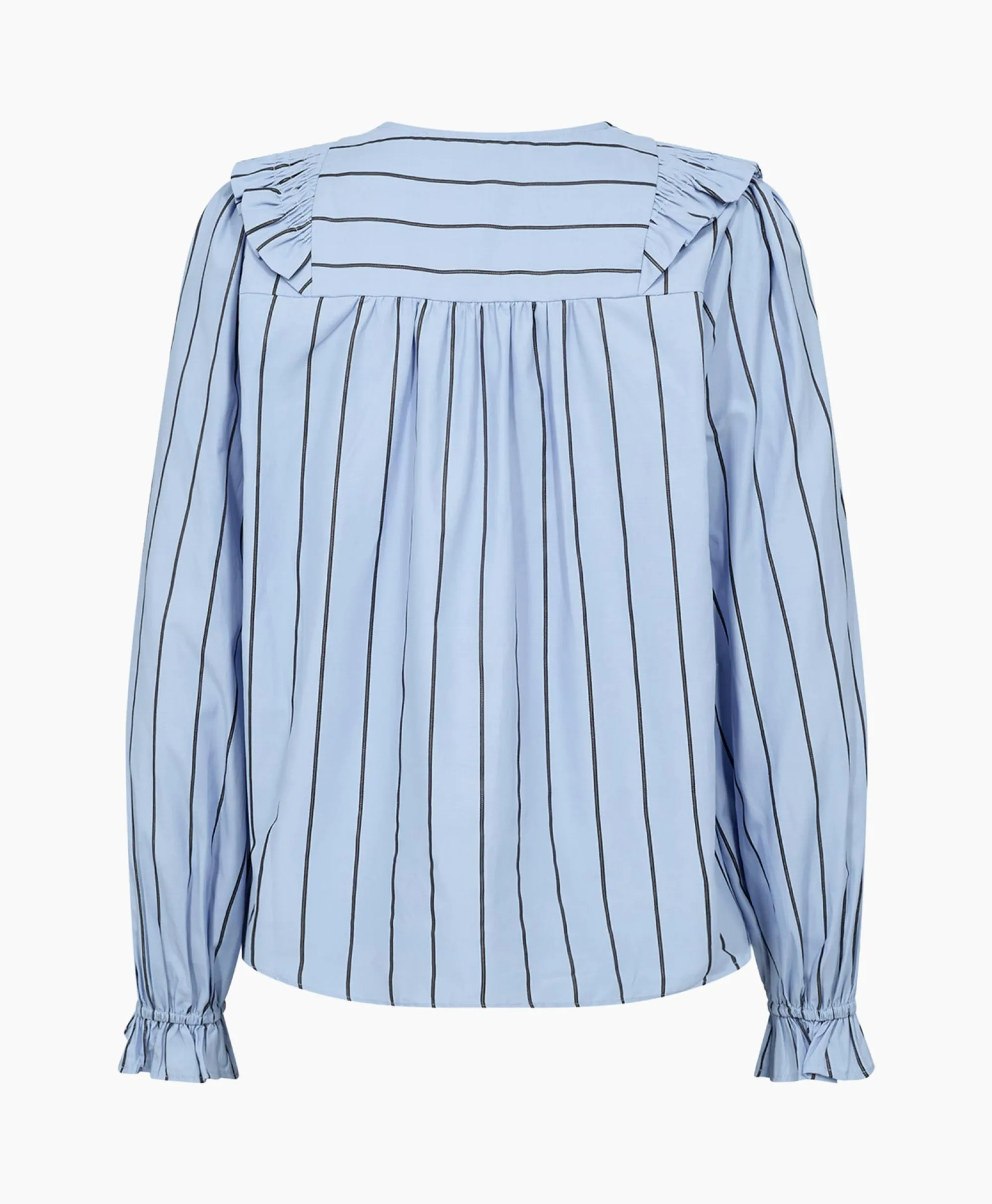 Co'couture Co'Couture Blouse Ivana Smock Frill Blauw*Dames Blouses