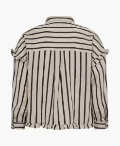 Co'couture Co'Couture Blouse Sadie Frill Zwart*Dames Blouses